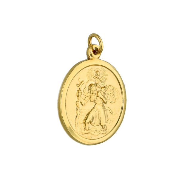9ct Yellow Gold St. Christopher Pendant - 3.3g