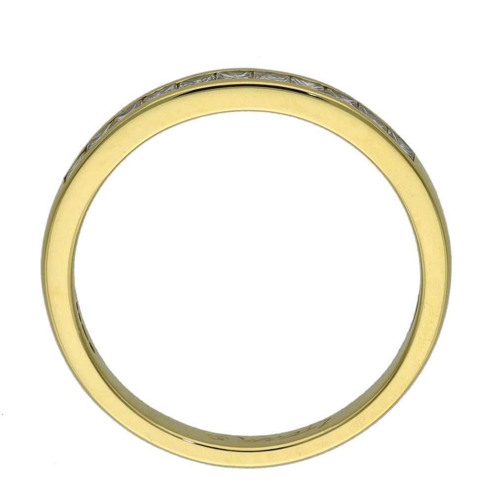 Ladies 18ct Yellow Gold Half Eternity Diamond Set Ring - 0.33ct