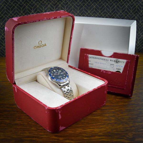 Seamaster 2541.80.00 - Gents Quartz Watch - Blue Dial - 2001