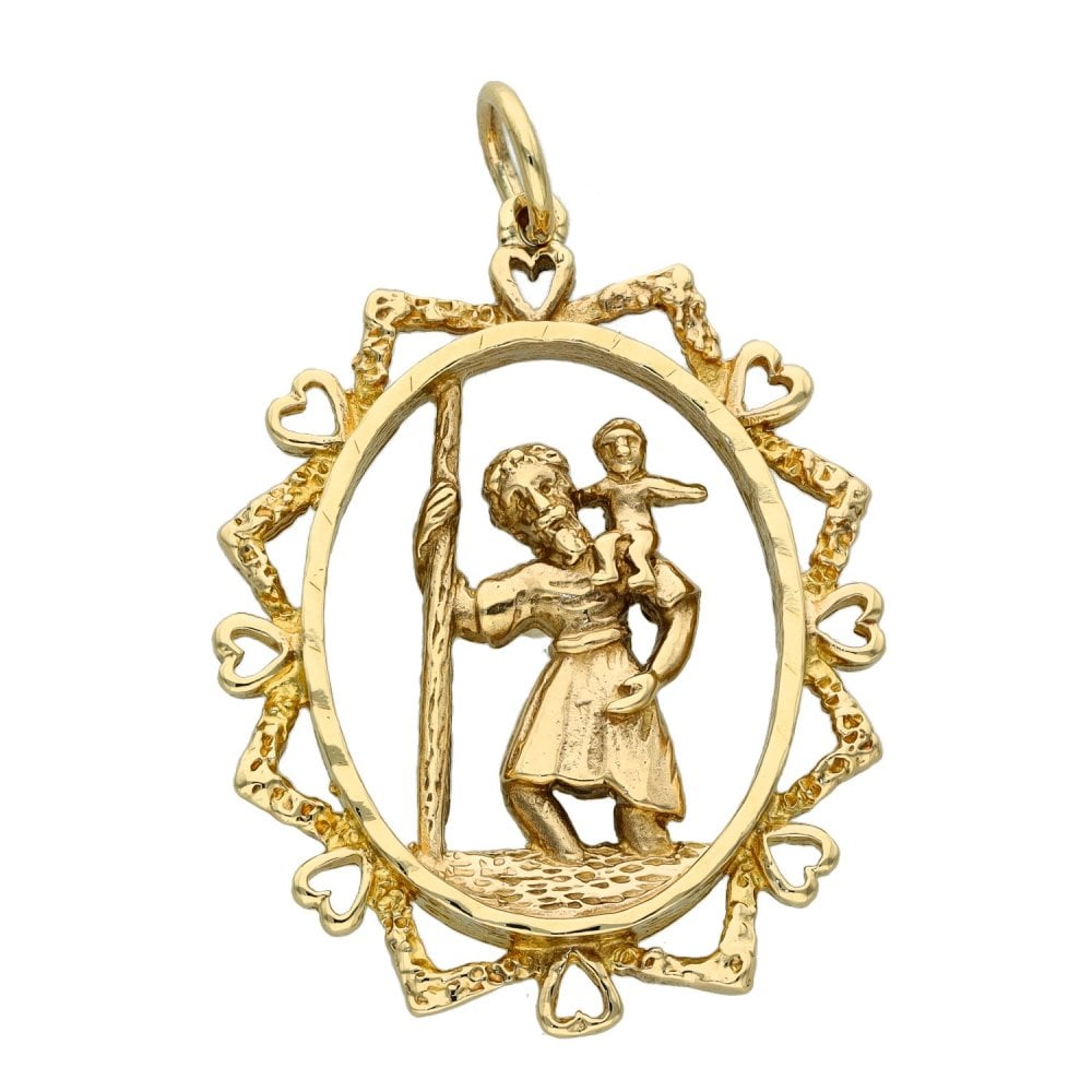 9ct Yellow Gold St. Christopher Pendant - 6.1g