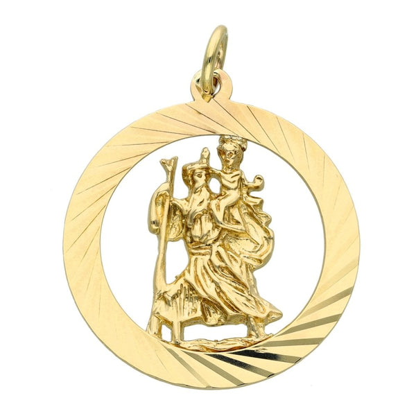 9ct Yellow Gold St. Christopher Pendant - 2.8g