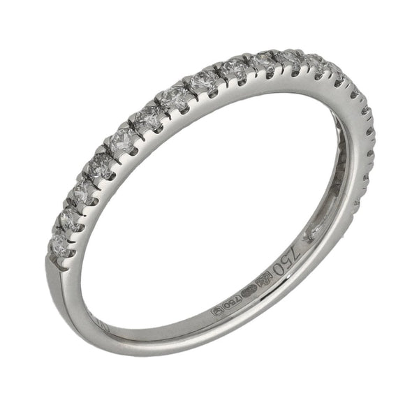 Ladies 18ct White Gold 0.30ct Diamond Set Eternity Ring