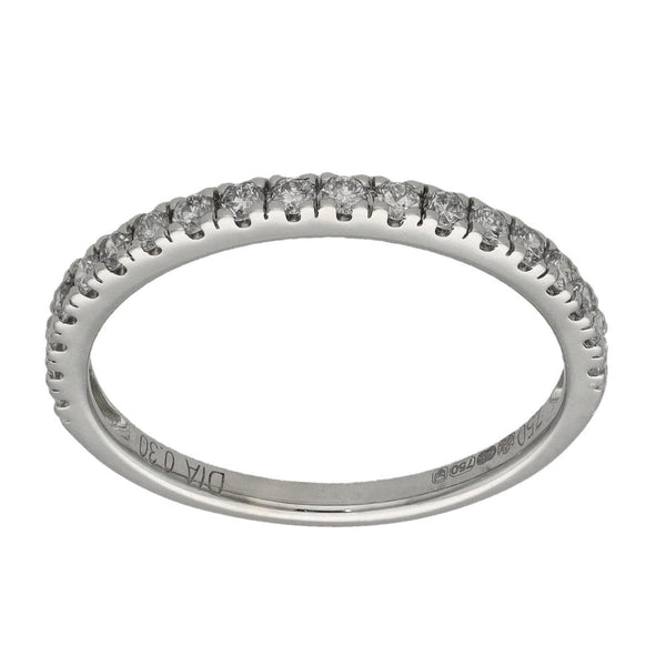 Ladies 18ct White Gold 0.30ct Diamond Set Eternity Ring