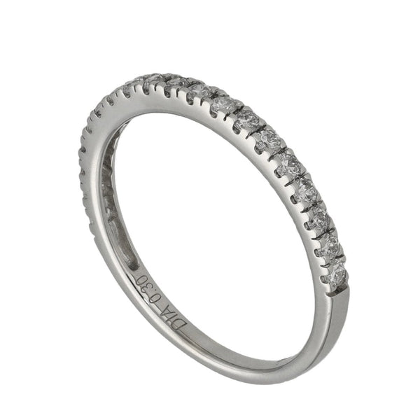 Ladies 18ct White Gold 0.30ct Diamond Set Eternity Ring