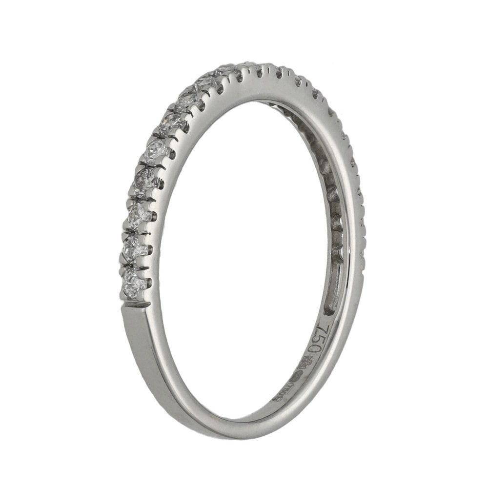 Ladies 18ct White Gold 0.30ct Diamond Set Eternity Ring