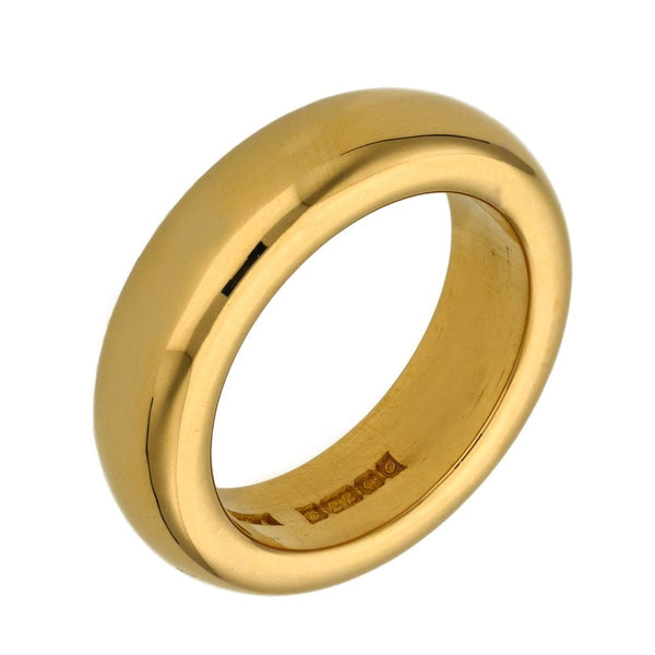 22ct Yellow Gold 8mm Wedding Ring - Size P - 23.6g
