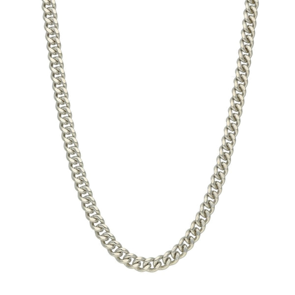 9ct White Gold 24" Curb Chain - 34.8g