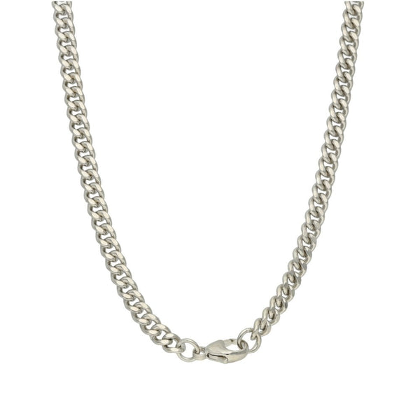 9ct White Gold 24" Curb Chain - 34.8g