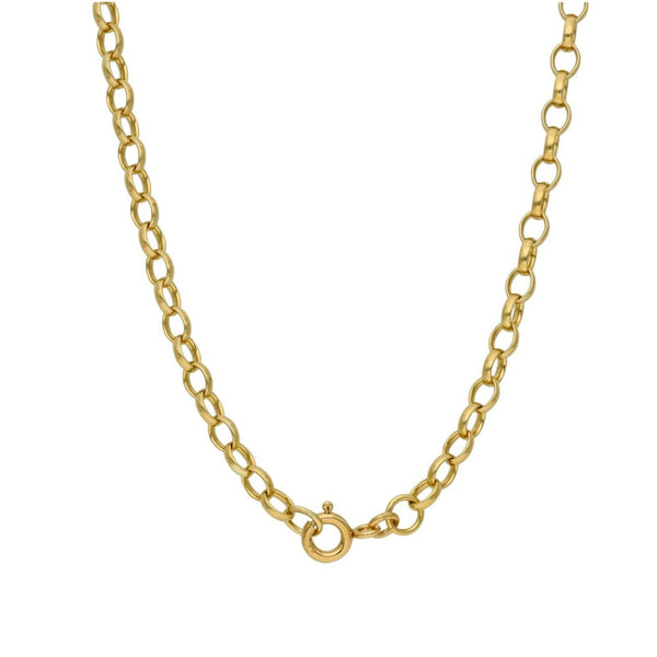 1982 Yellow Gold Half Sovereign Coin Pendant & 24" Chain