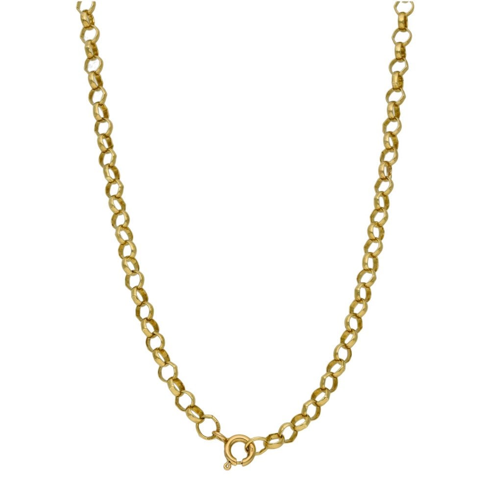 9ct Yellow Gold Crucifix & 24" Chain - 17.0g