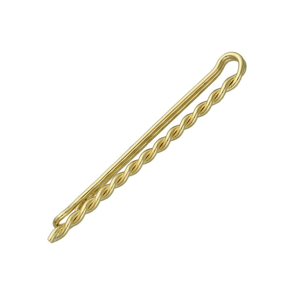 9ct Gold Twisted Tie Slide - 2.8g