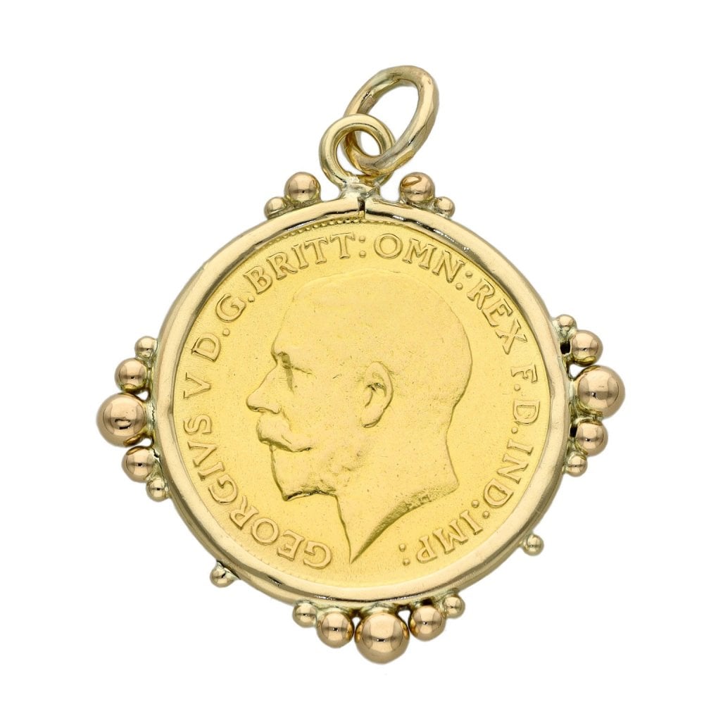 1915 Gold Half Sovereign Pendant - 5.0g