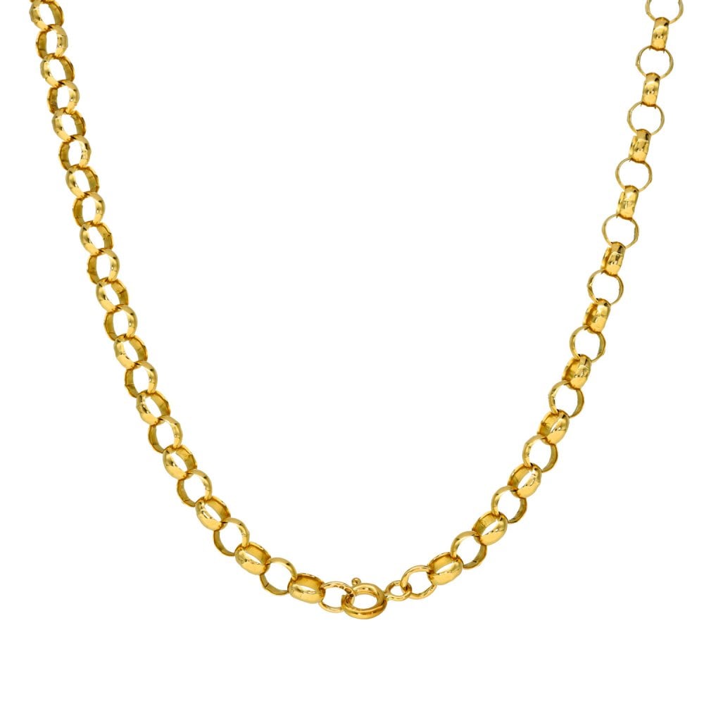9ct Yellow Gold 19 Inch Belcher Chain - 15.8g