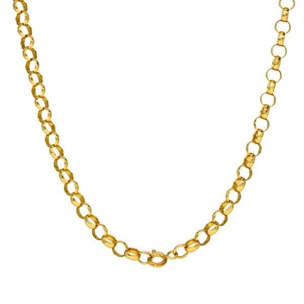 9ct Yellow Gold 19 Inch Belcher Chain - 15.8g