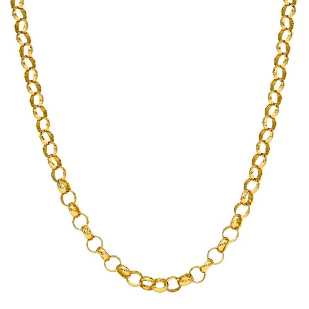 9ct Yellow Gold 19 Inch Belcher Chain - 15.8g