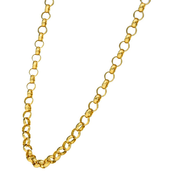 9ct Yellow Gold 19 Inch Belcher Chain - 15.8g