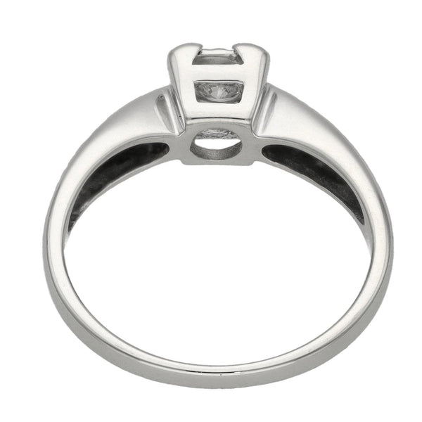 9ct White Gold Diamond Solitaire Engagement Ring - 0.15ct