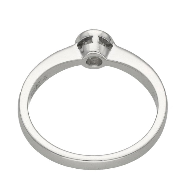 Ladies 18ct White Gold Diamond Solitaire Engagement Ring - 0.25c
