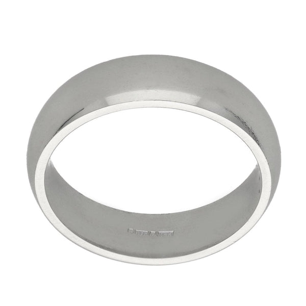 Ladies Platinum Court Wedding Ring - 5mm - Size N