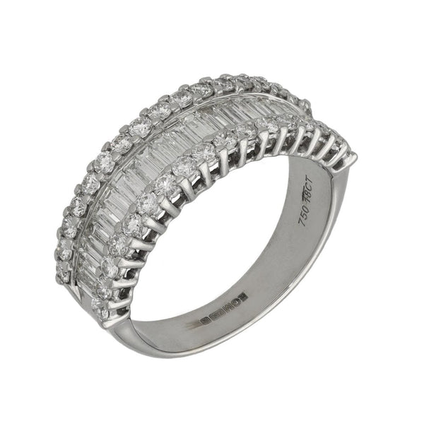 Ladies 18ct White Gold 1.40ct Diamond Eternity Ring - Size J