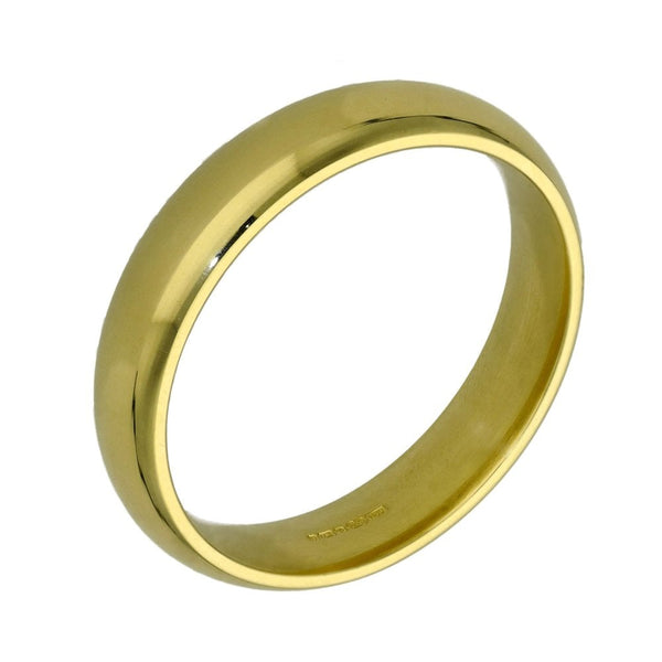 18ct Yellow Gold Court 5mm Wedding Ring - 10.2g