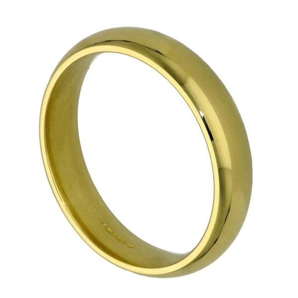 18ct Yellow Gold Court 5mm Wedding Ring - 10.2g