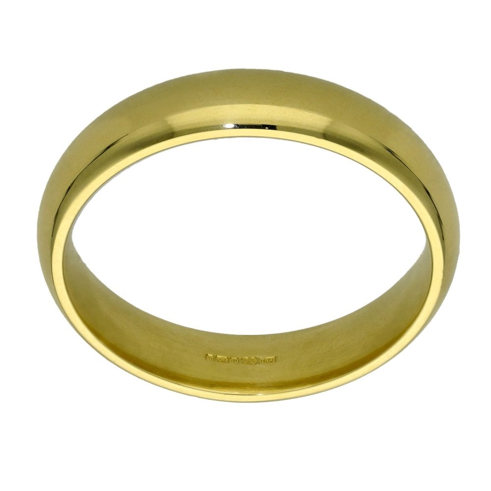 18ct Yellow Gold Court 5mm Wedding Ring - 10.2g