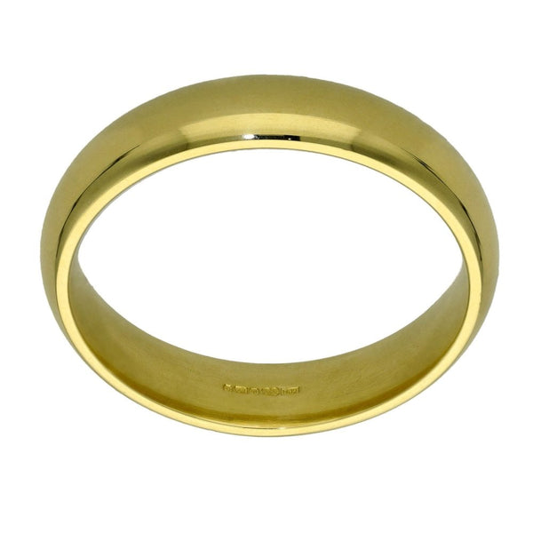 18ct Yellow Gold Court 5mm Wedding Ring - 10.2g