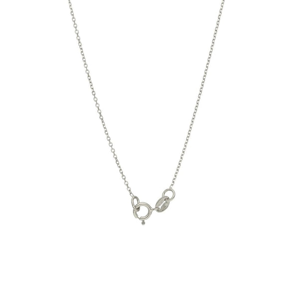 Ladies 18ct White Gold Diamond Heart Pendant & 16" Chain