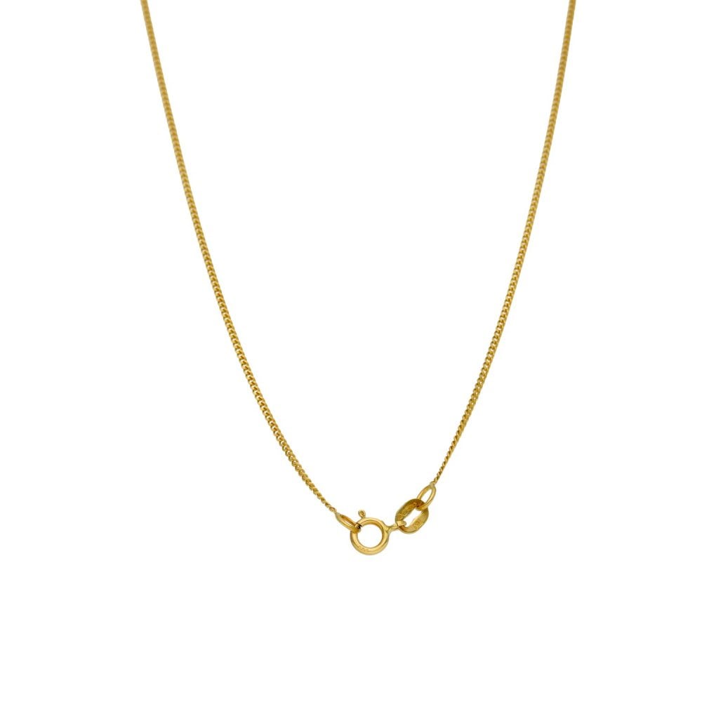 Ladies 18ct Yellow Gold 1.00ct Diamond Cluster Pendant & Chain
