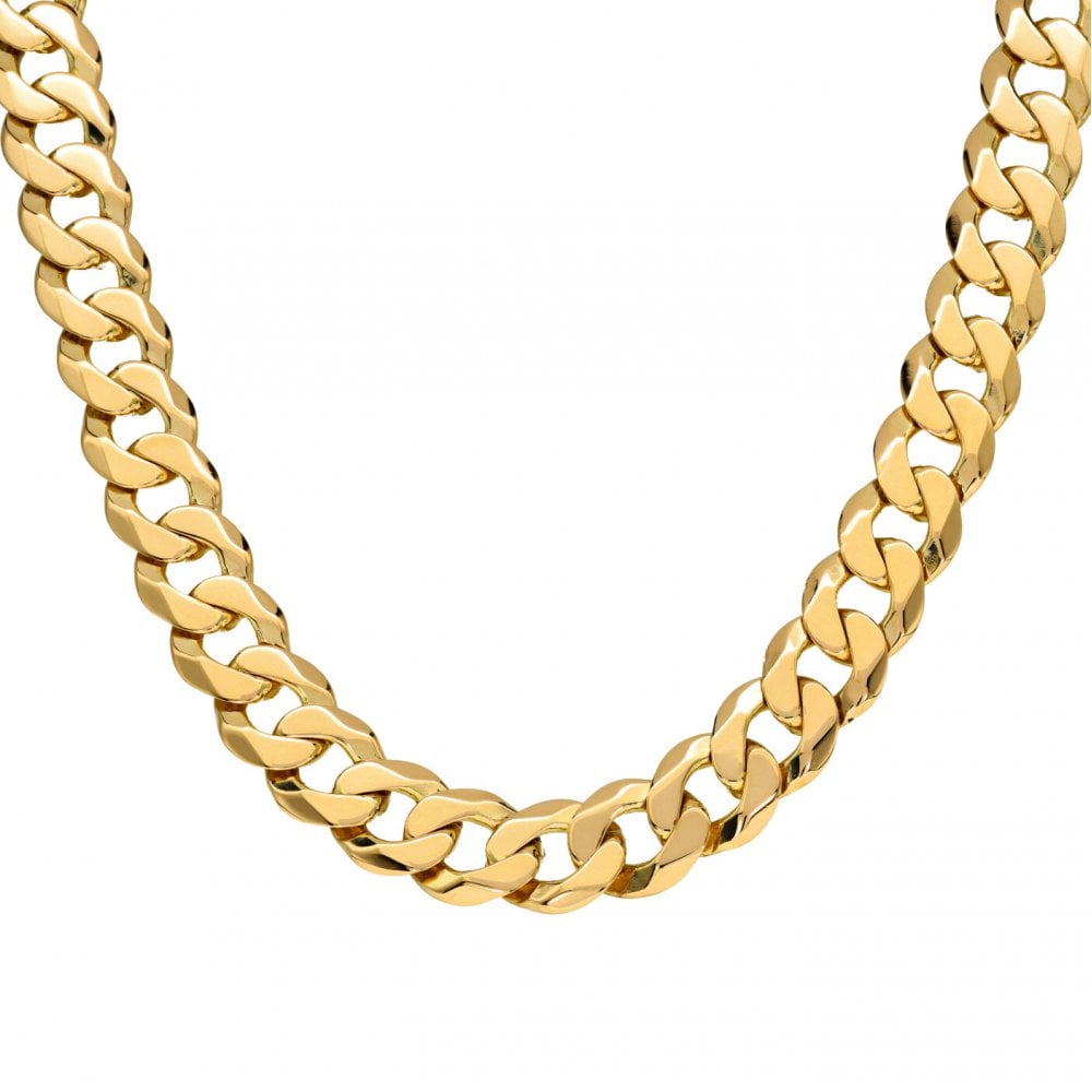 Gents 9ct Yellow Gold 24" Curb Chain - 80.4g