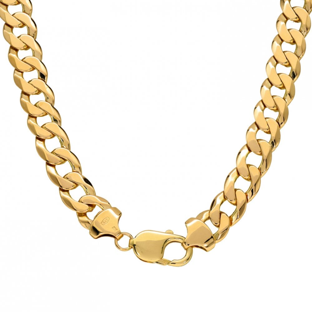 Gents 9ct Yellow Gold 24" Curb Chain - 80.4g