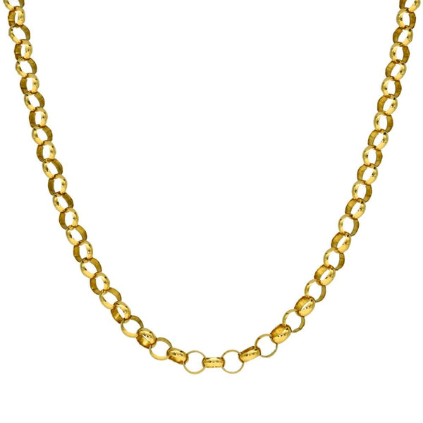 Ladies 9ct Yellow Gold 18" Belcher Necklace - 10.7g