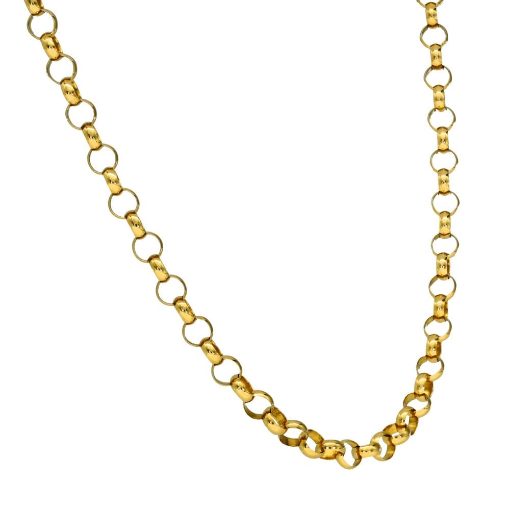 Ladies 9ct Yellow Gold 18" Belcher Necklace - 10.7g