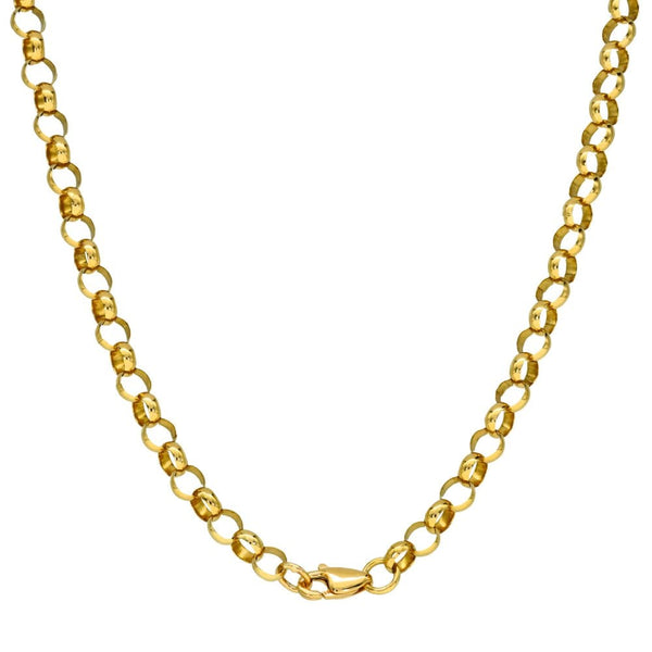 Ladies 9ct Yellow Gold 18" Belcher Necklace - 10.7g