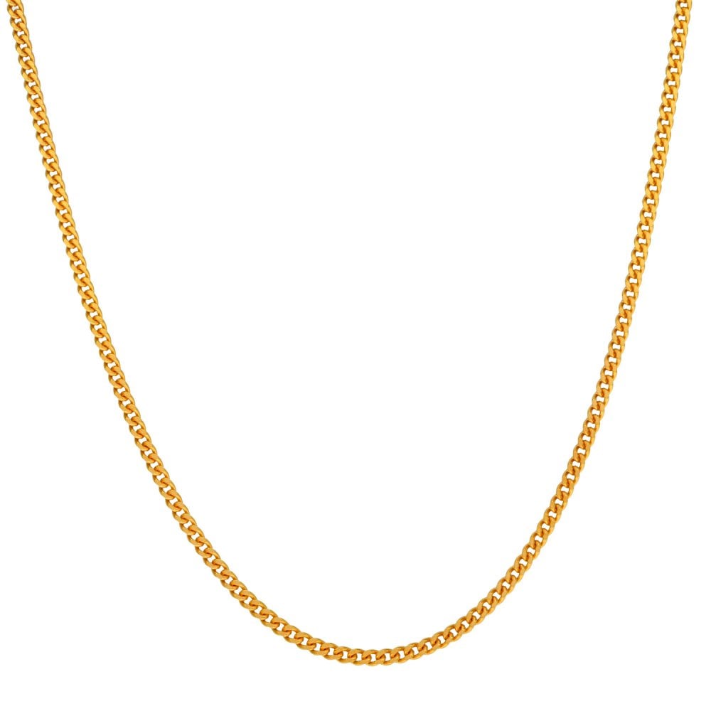 Ladies 9ct Yellow Gold 18" Fine Curb Chain - 5.6g