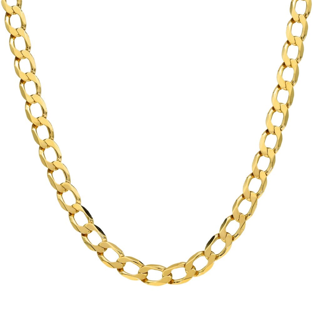 Gents 9ct Yellow Gold 22" Curb Chain - 16.9g