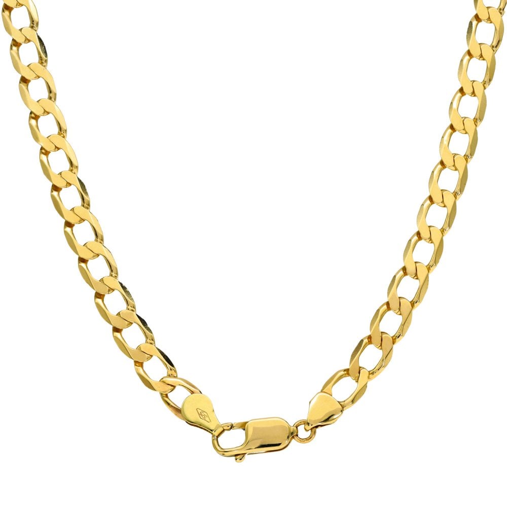 Gents 9ct Yellow Gold 22" Curb Chain - 16.9g