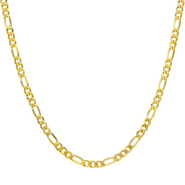 Ladies 9ct Yellow Gold 24" Figaro Chain - 7.9g
