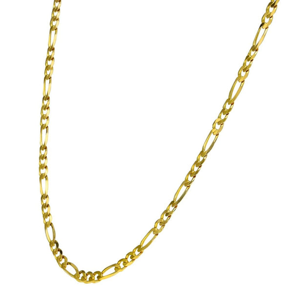 Ladies 9ct Yellow Gold 24" Figaro Chain - 7.9g