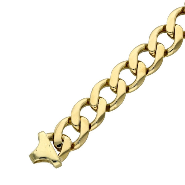 Gents 9ct Yellow Gold 8.5" Heavy Curb Bracelet - 69.5g