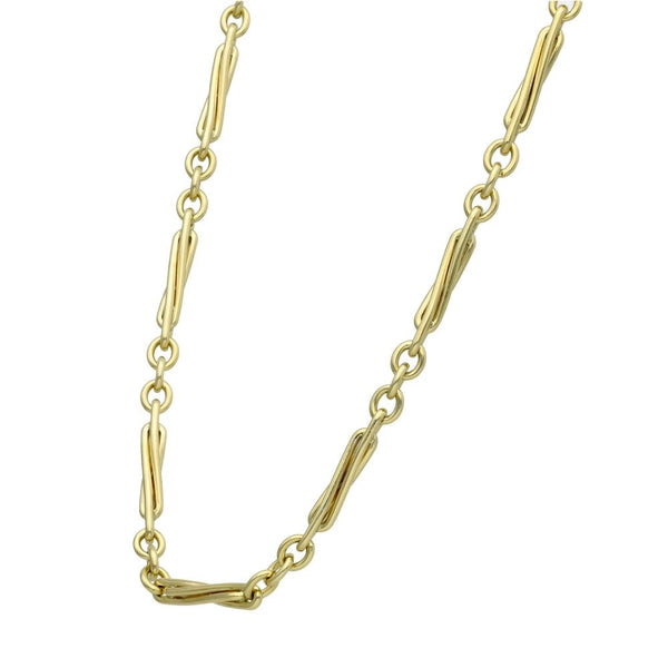Ladies 9ct Yellow Gold 18" Twist Link Necklace - 21.3g