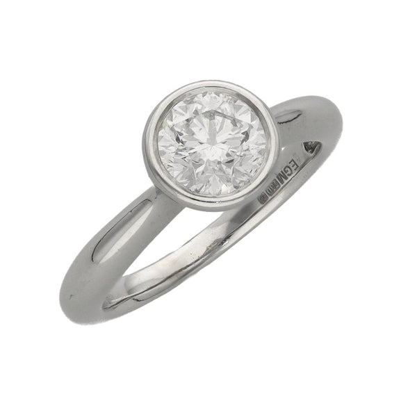 Ladies 18ct White Gold Certified Canadian Ice Diamond Ring