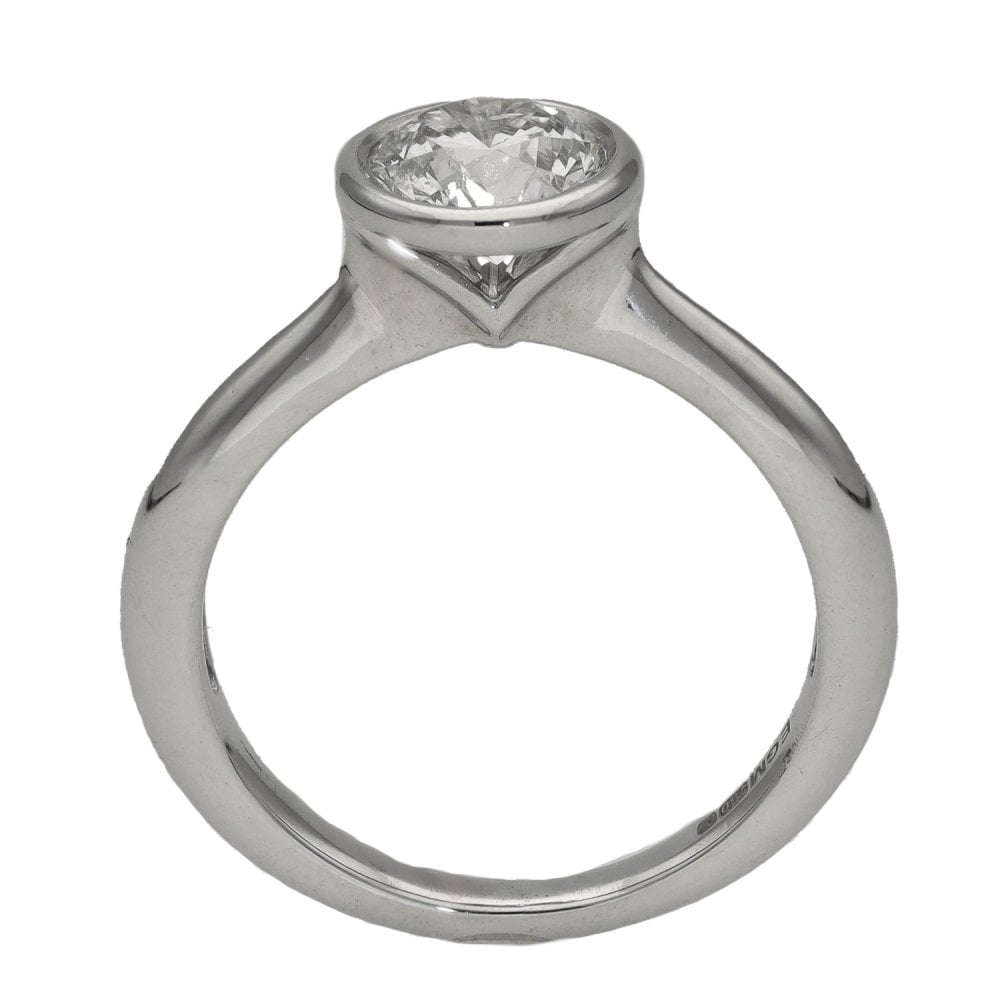 Ladies 18ct White Gold Certified Canadian Ice Diamond Ring