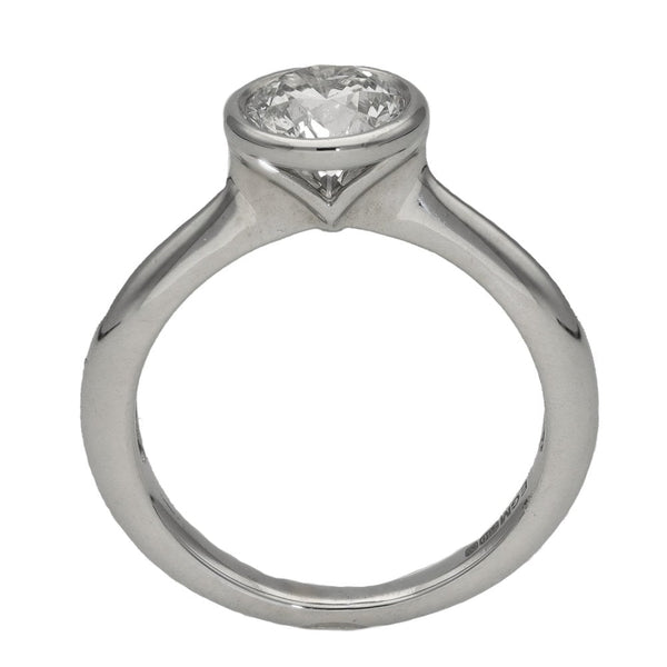 Ladies 18ct White Gold Certified Canadian Ice Diamond Ring