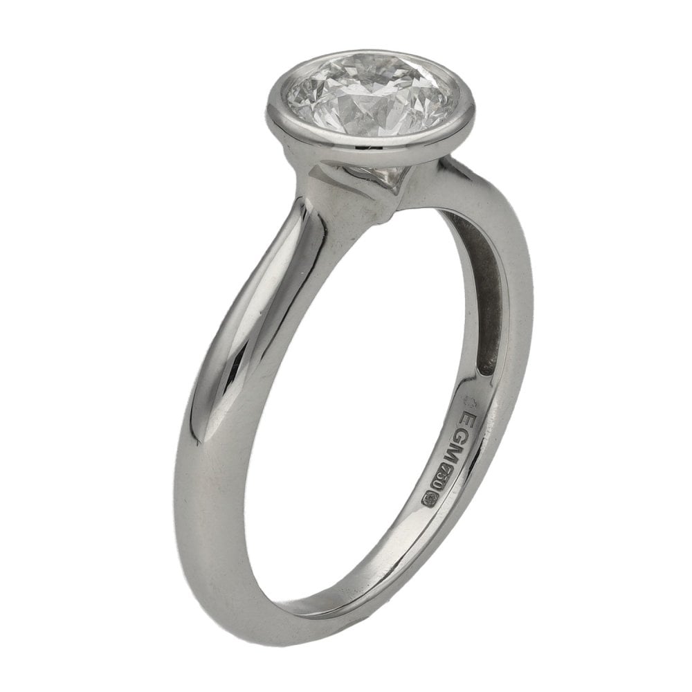 Ladies 18ct White Gold Certified Canadian Ice Diamond Ring