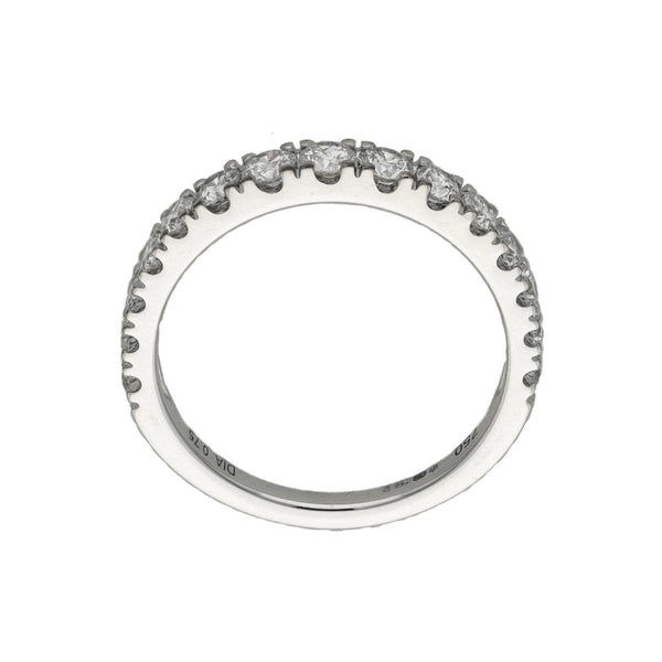 Ladies 18ct White Gold Diamond Eternity Ring - Size M - 0.75ct