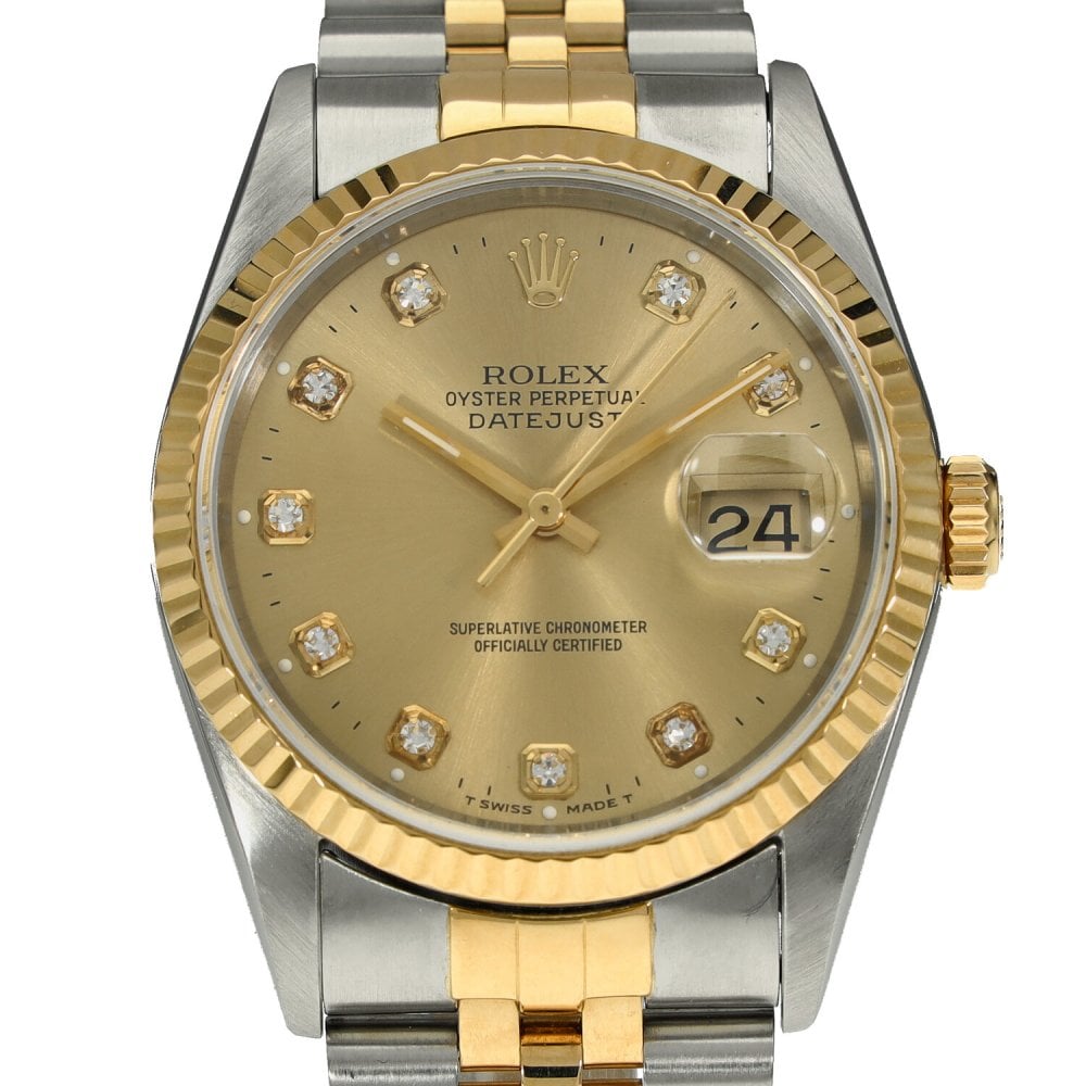 Datejust 16233 - Champagne Diamond Dial - 1995