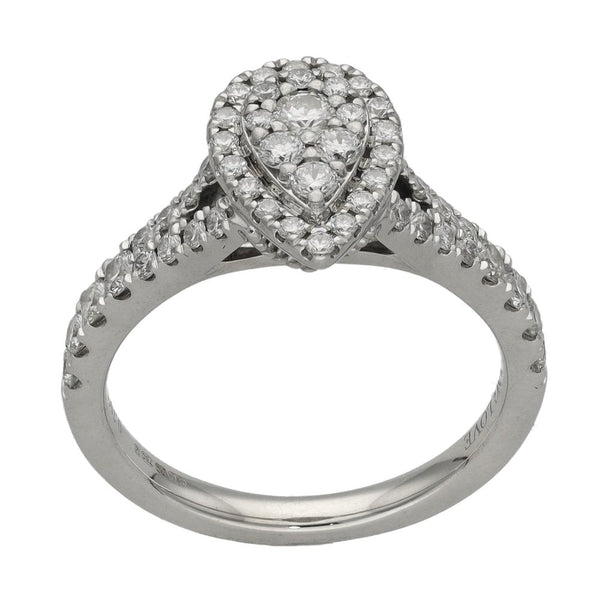 Vera Wang LOVE 18ct White Gold Diamond Cluster Ring - 0.70ct