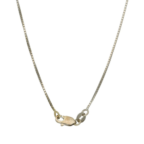 Ladies 9ct White Gold Diamond Circles Drop Pendant & Chain